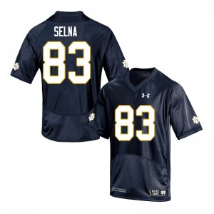 Notre Dame Fighting Irish Men's Charlie Selna #83 Navy Under Armour Authentic Stitched College NCAA Football Jersey LMW3099VZ